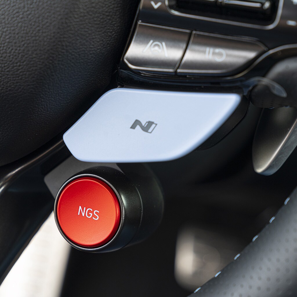 Close up of the N Grin Shift button