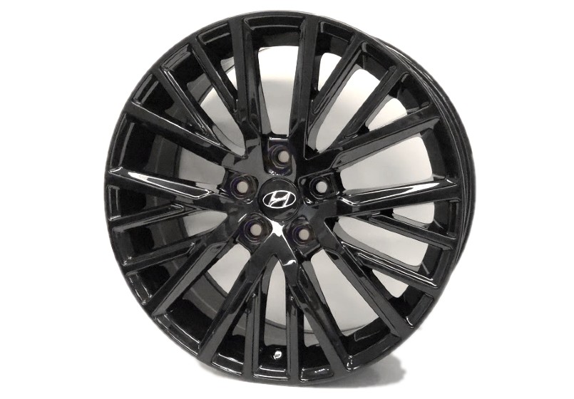 18" Gloss Black Weave Spoke Alloy Wheel