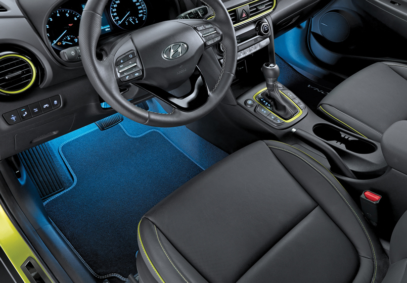 Blue LED Footwell Light - front