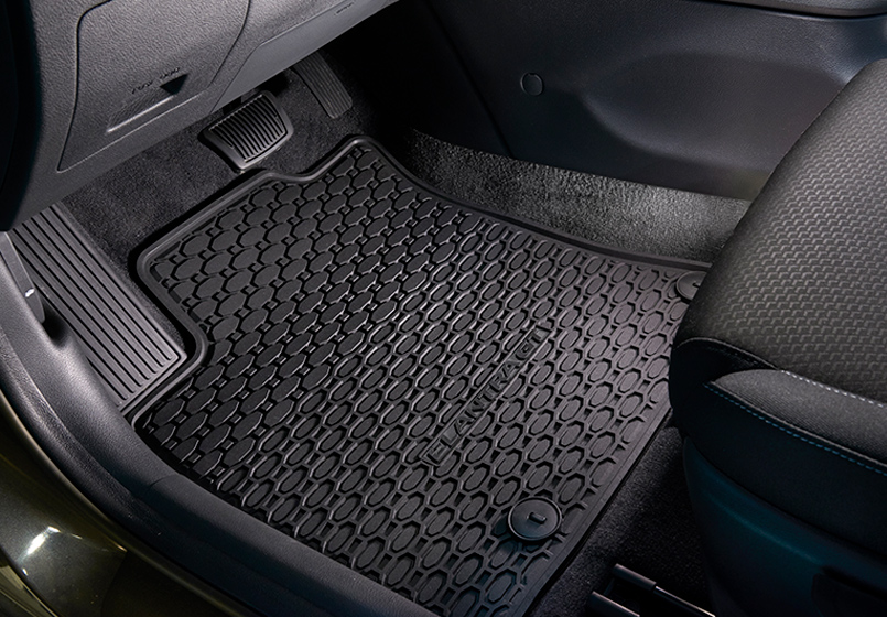 Rubber Floor Mats - Front & Rear