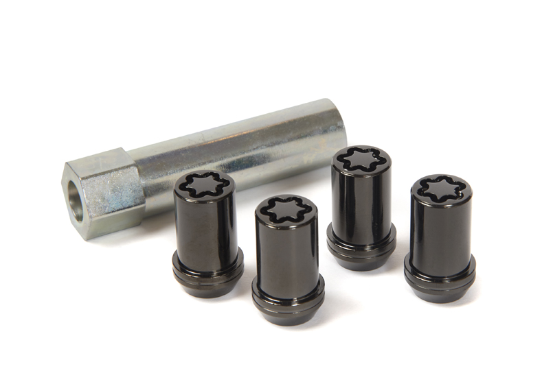 Wheel Lock Nuts - Closed Style - Black Chrome
