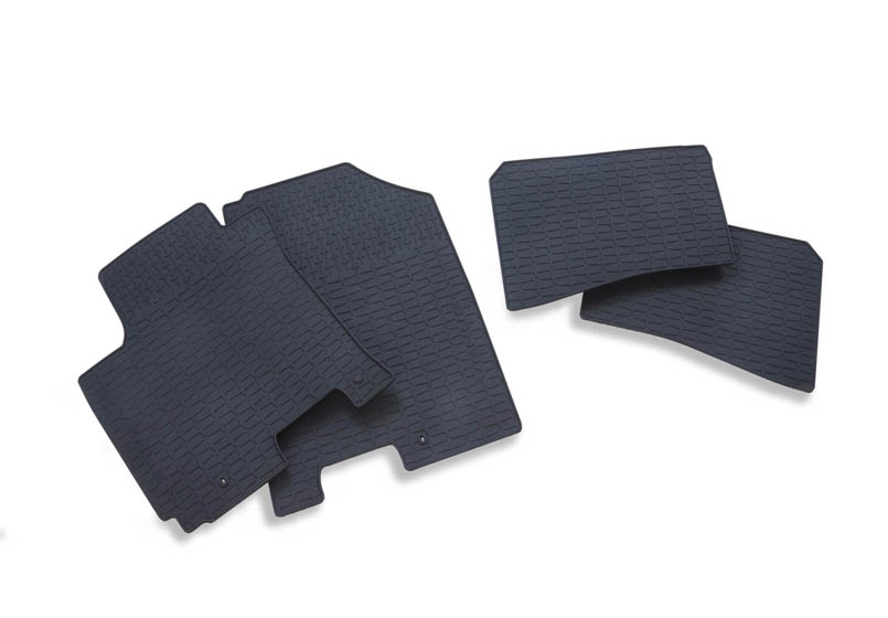 Rubber Floor Mats - Front & Rear