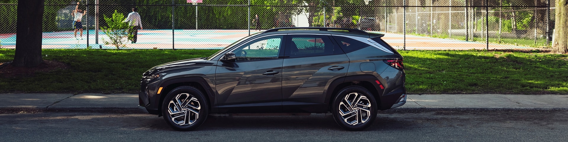 Side exterior view of Hyundai TUCSON