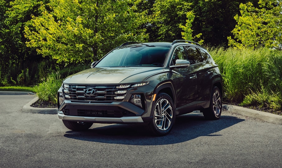 Side exterior view of Hyundai TUCSON