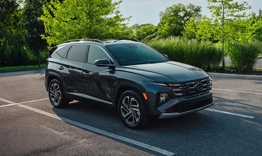 Side exterior view of Hyundai TUCSON