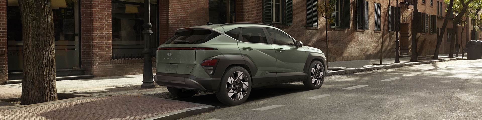 Side exterior view of Hyundai KONA