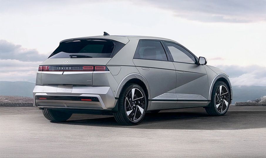 Rear exterior view of Hyundai IONIQ 5