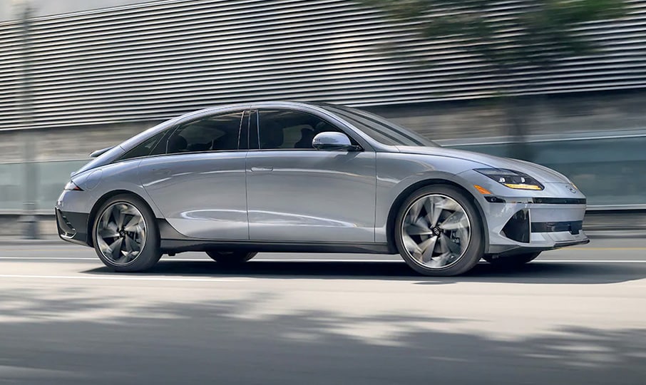 Side exterior view of Hyundai IONIQ 6