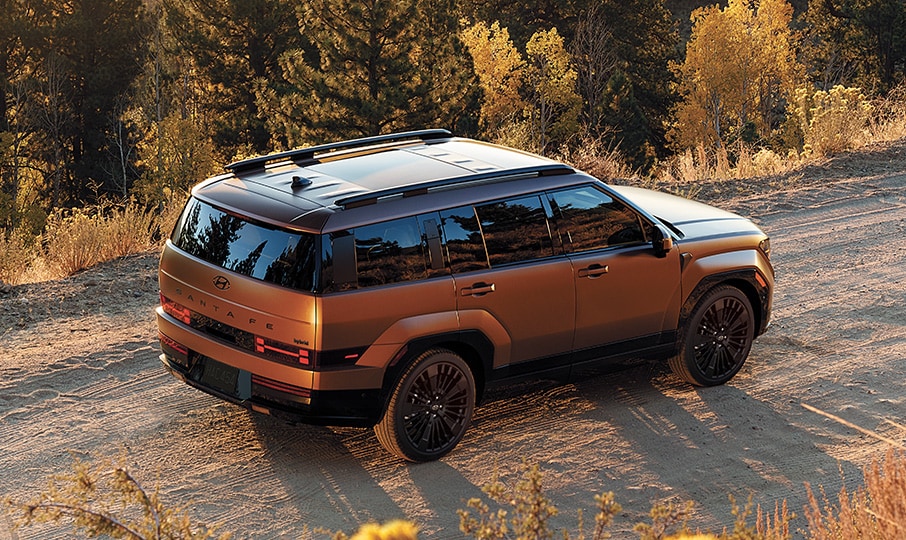 Side exterior view of the Hyundai SANTA FE
