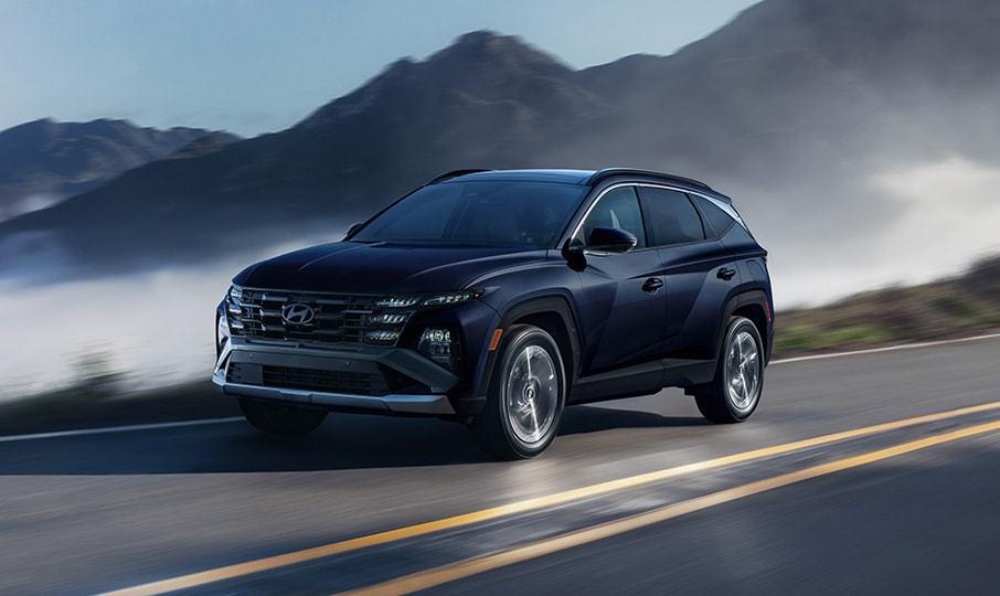 Side exterior view of Hyundai TUCSON