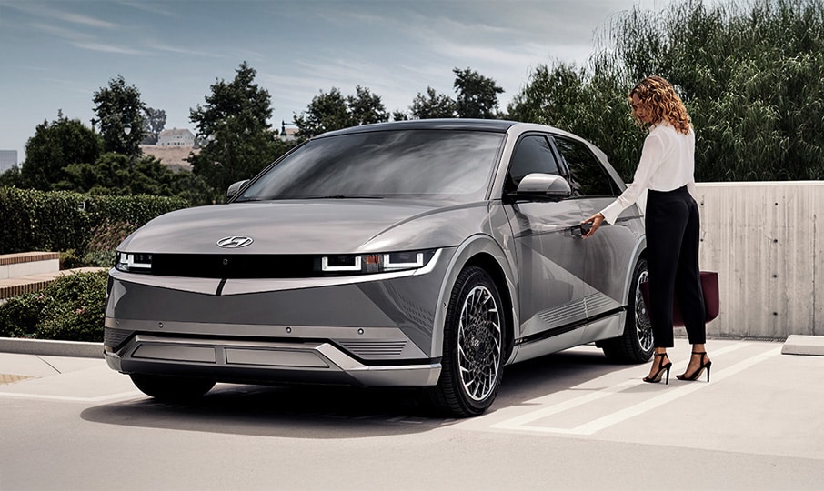 Front exterior view of Hyundai IONIQ 5