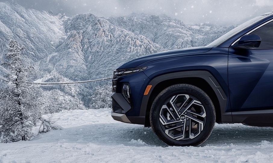 Side exterior view of Hyundai TUCSON