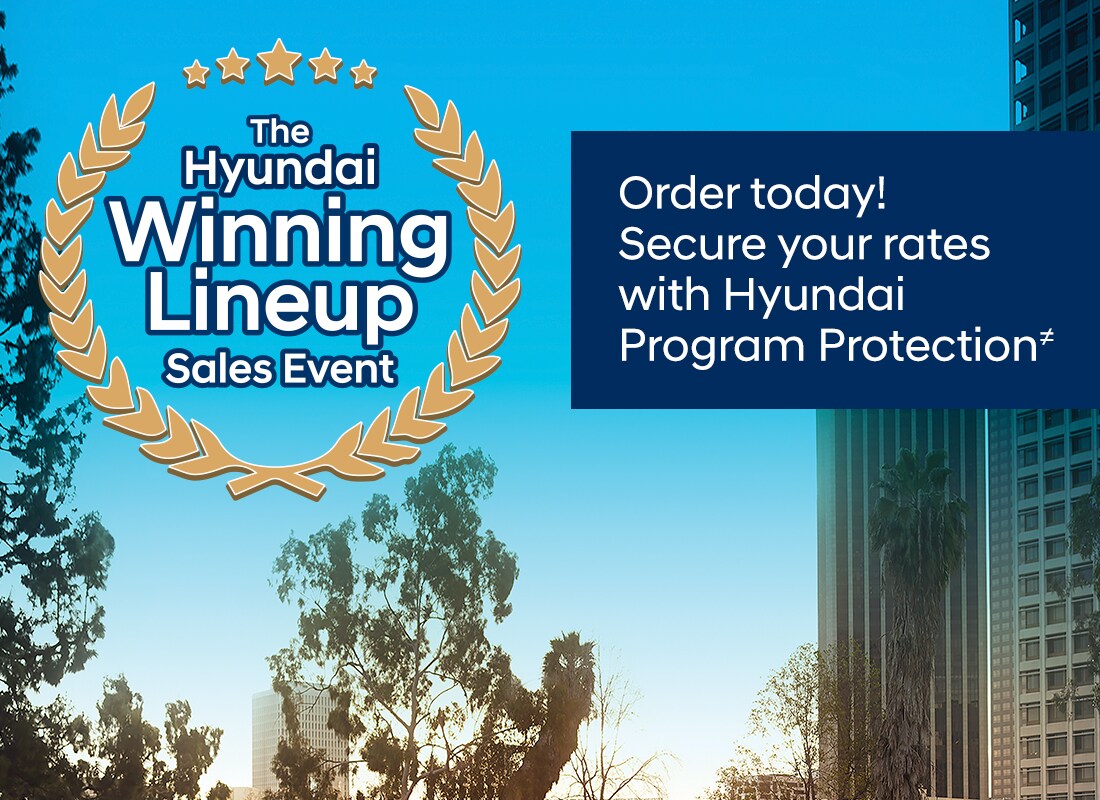 The Hyundai Winning Lineup Sales Event.