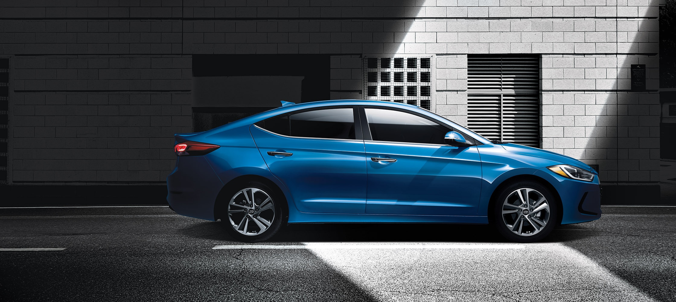 In Both Shadow And Light The All New 2018 Elantra Is Stunning By Design Shown Here In Feature Colour Moon Light Blue