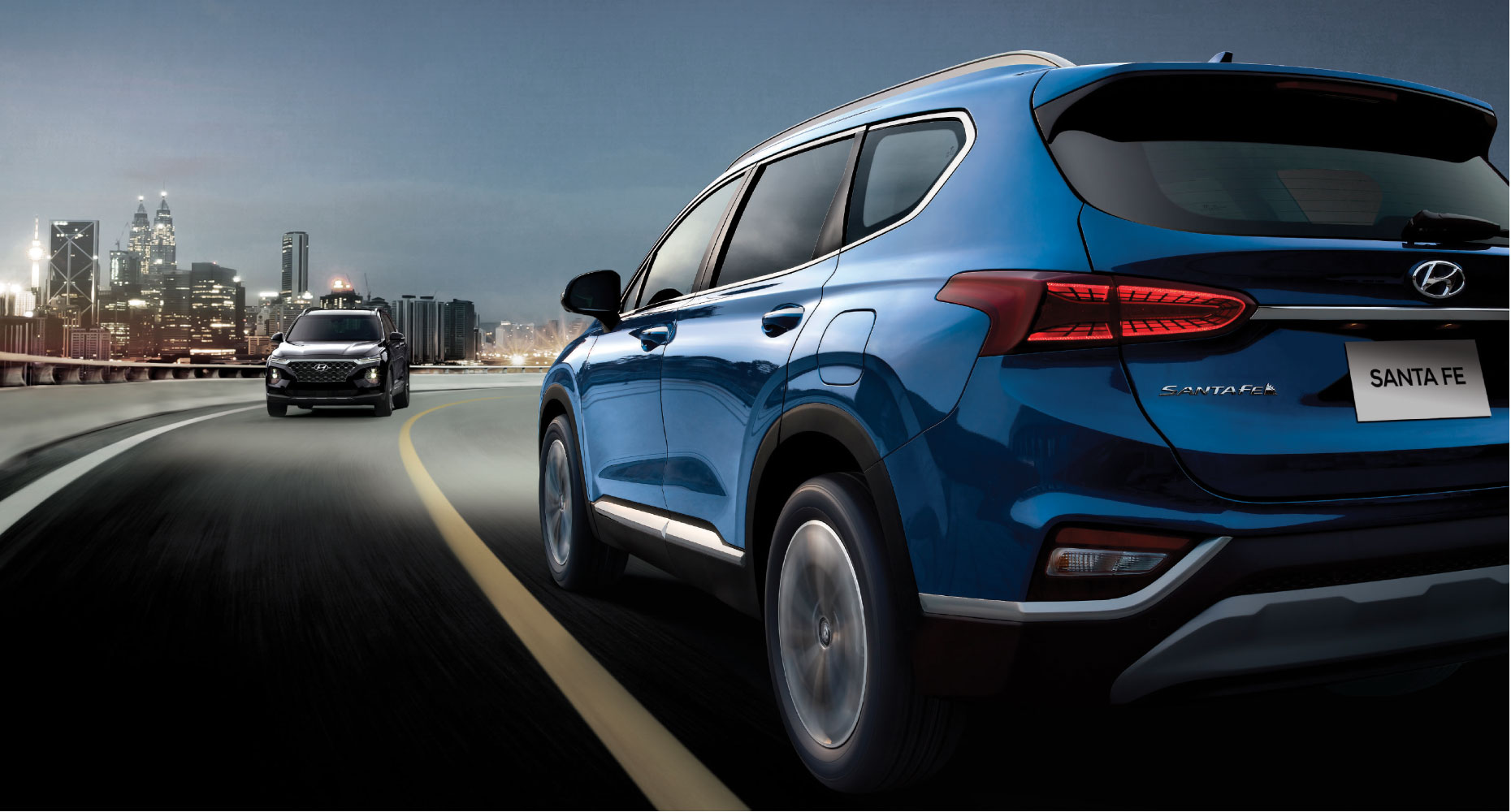 All New 2019 Hyundai Santa Fe Suv Crossover Utility Vehicle Led Headlights With High Beam Ist