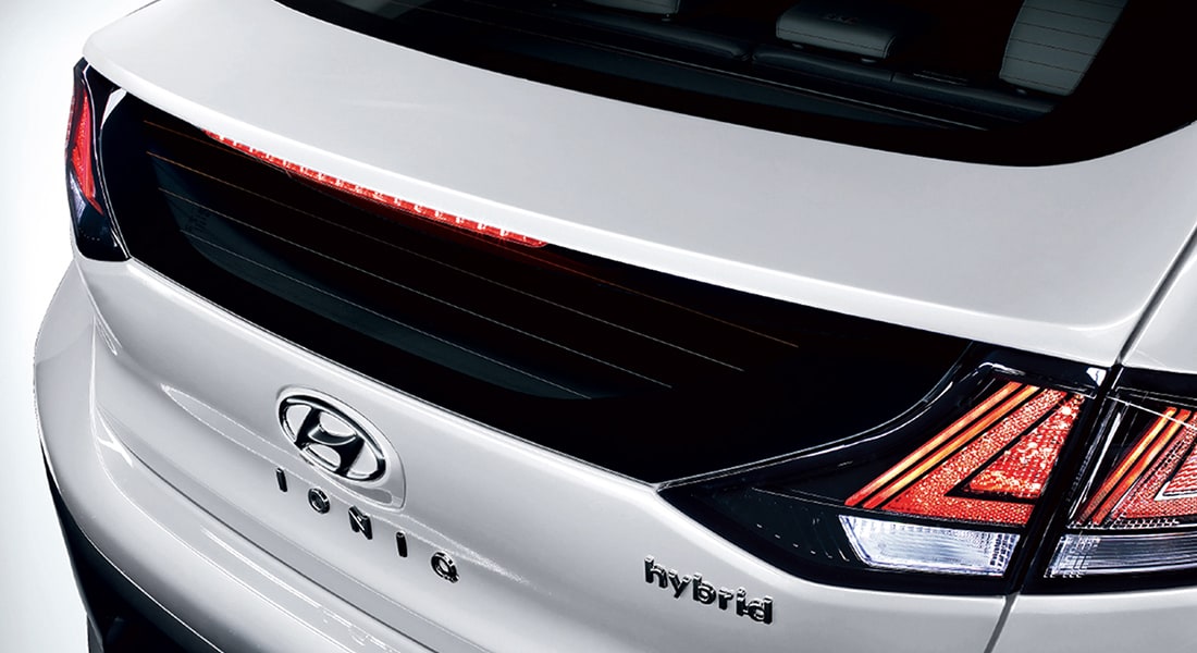 Rear tail lights on the 2020 IONIQ Hybrid