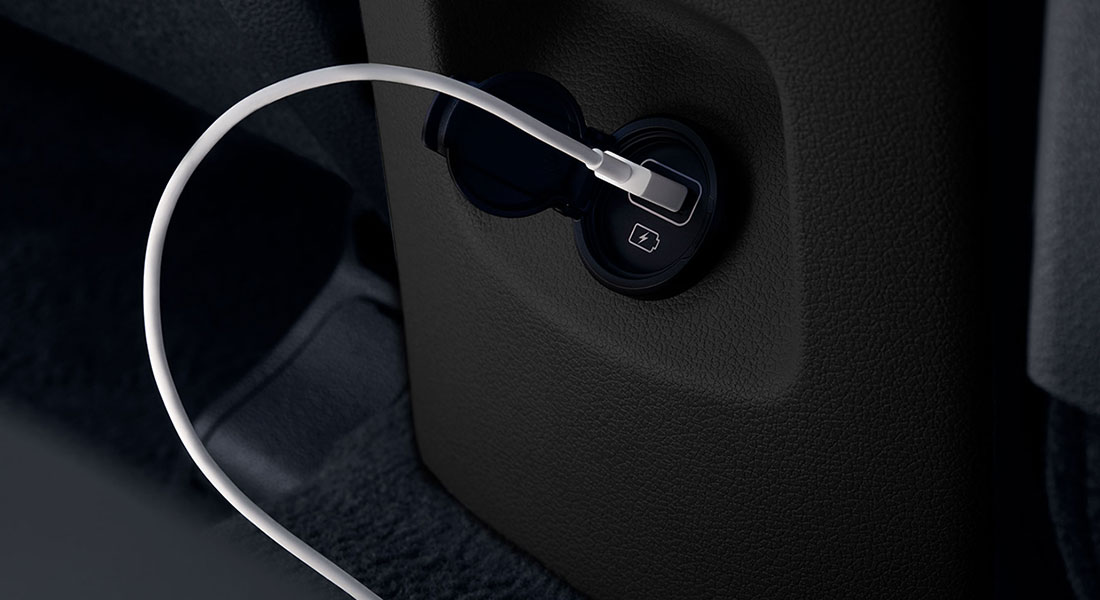 USB charging jack equipped on the 2020 Tucson.