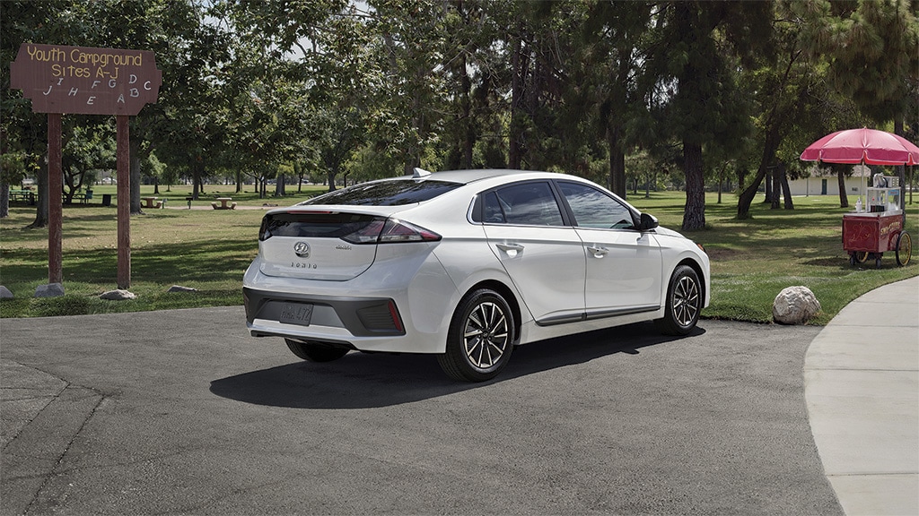 Exterior view of the 2021 IONIQ Electric
