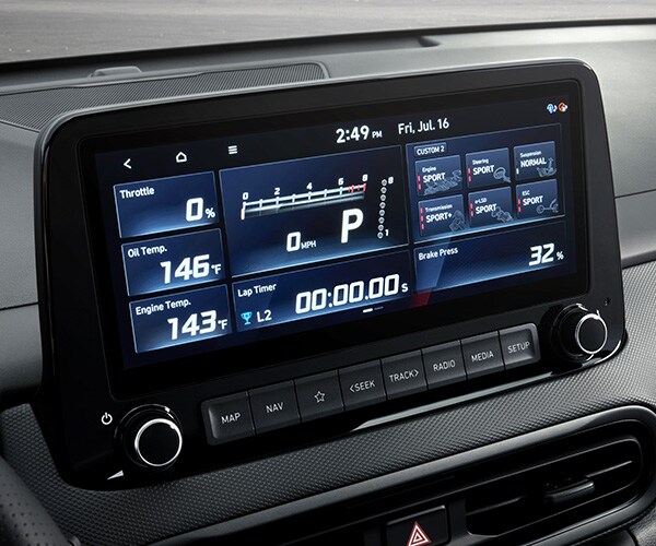 Écran tactile de 10,25 po avec système de navigation du KONA N 2022