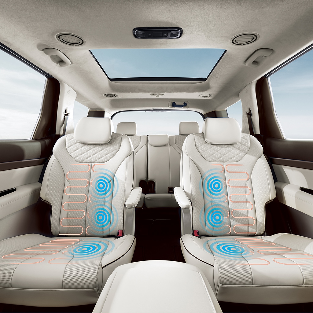 Heated rear seats in the 2022 PALISADE