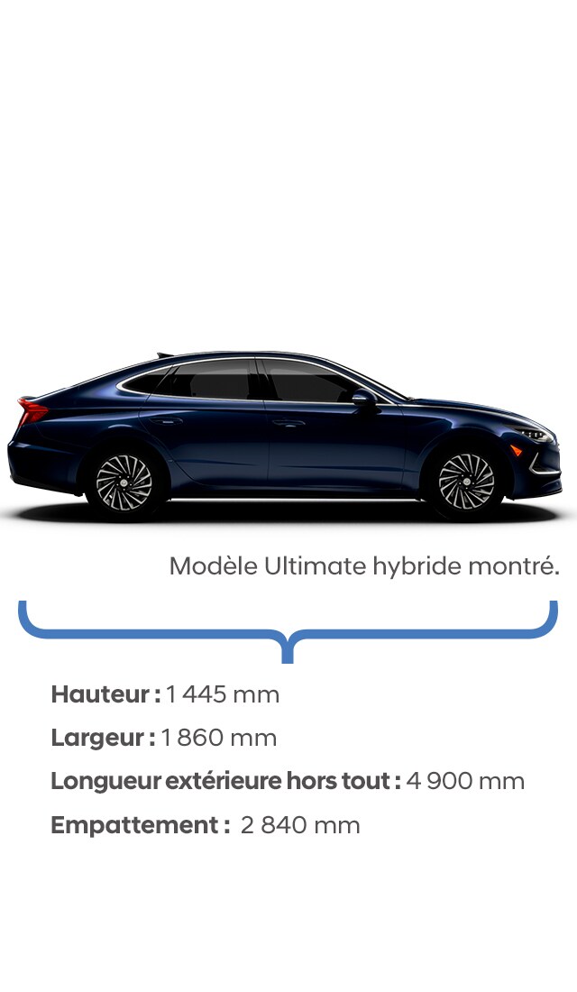 Spécifications d'hauteur et de largeur pour le Santa Fe 2021