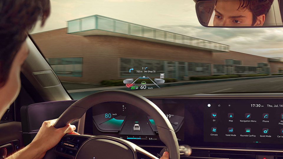 Hyundai ioniq 5 heads online up display
