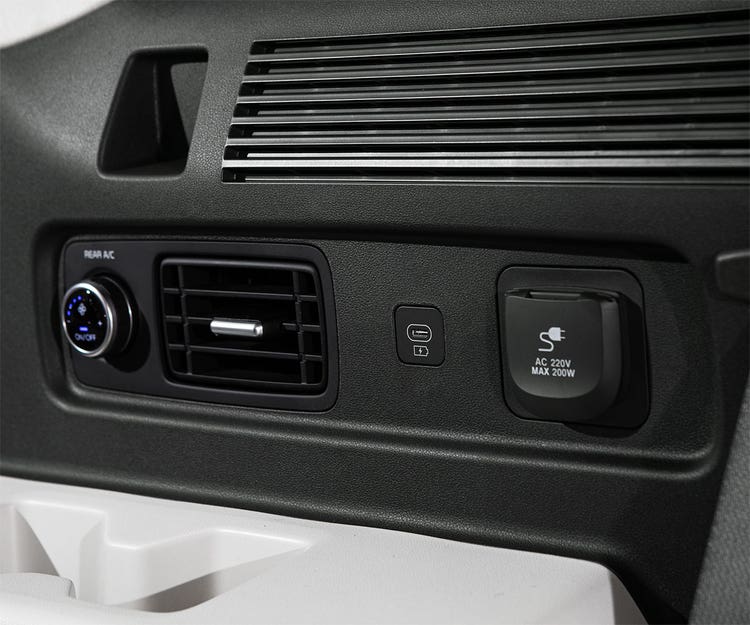Available 3rd row USB ports (x2)