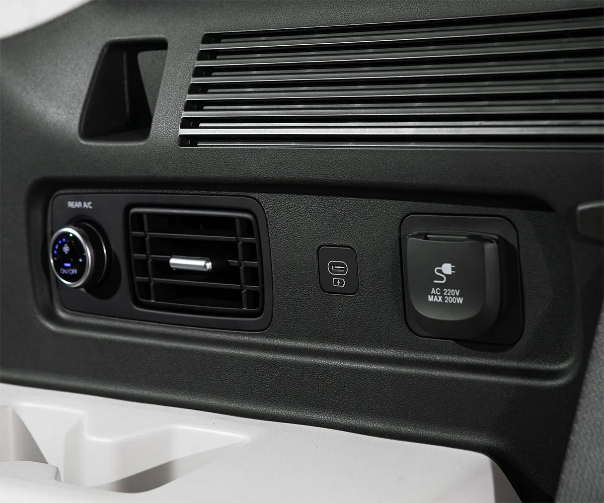 Available 3rd row USB ports (x2)