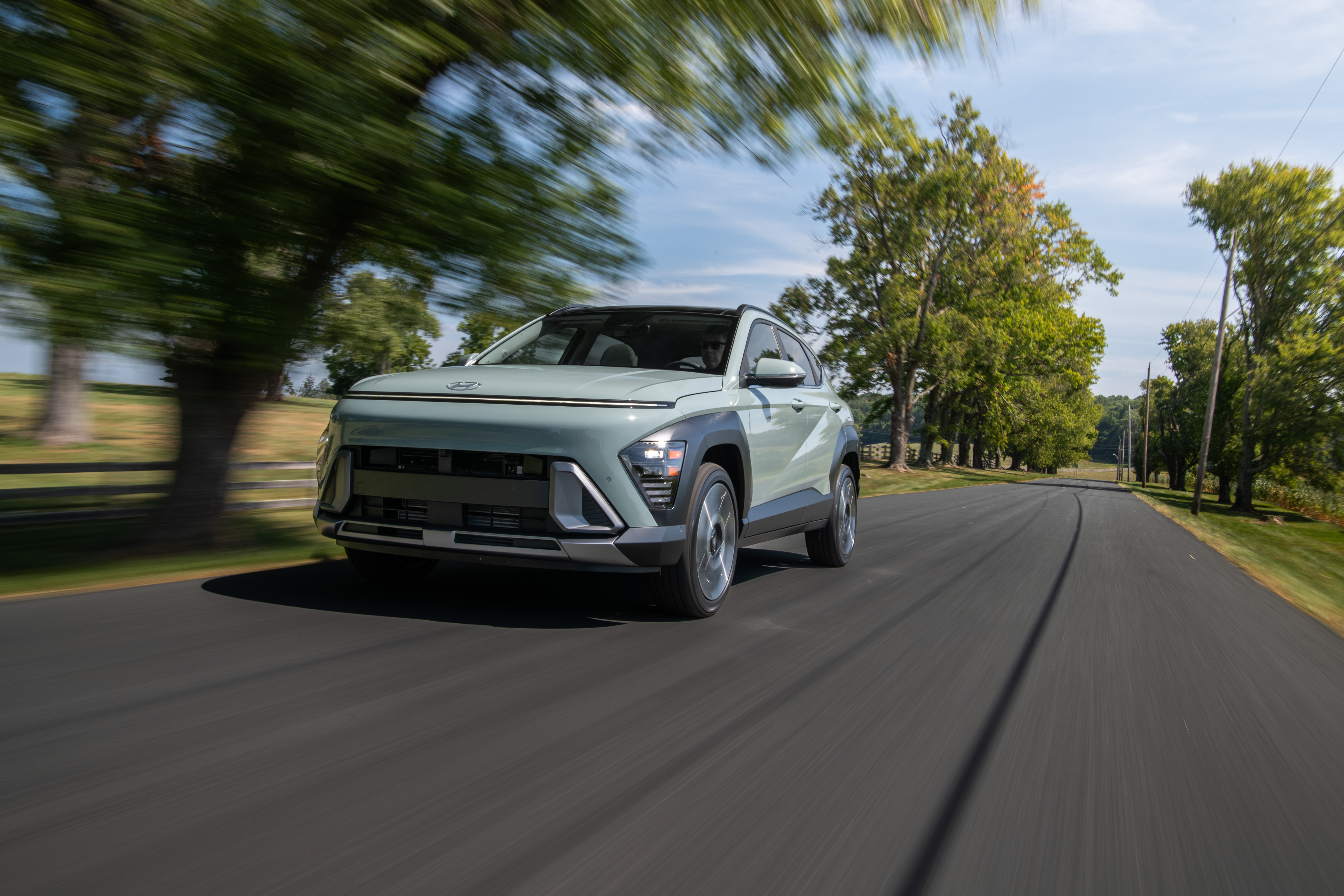 Front exterior view of a 2027 Hyundai Kona