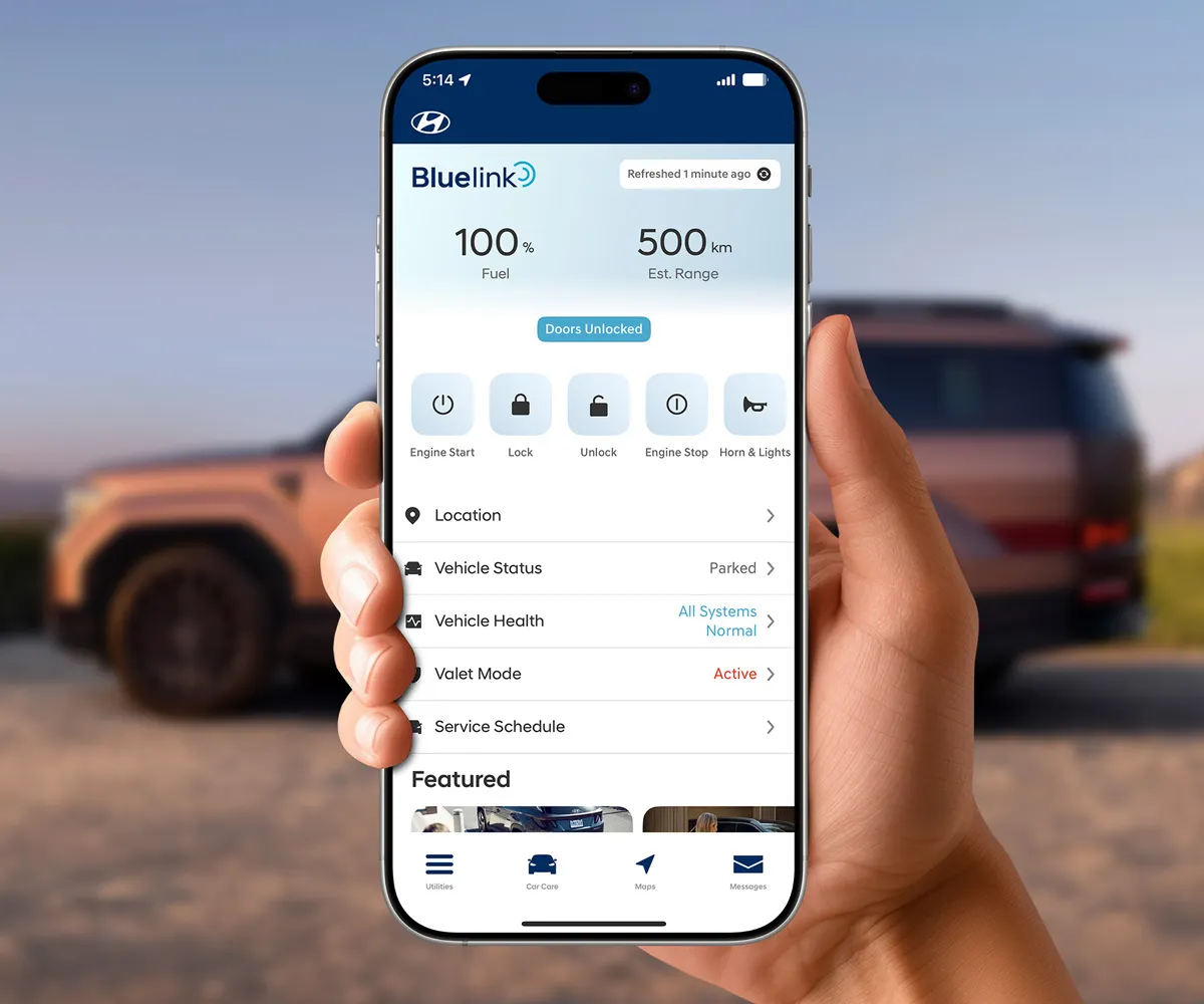 Bluelink&reg; connected vehicle system