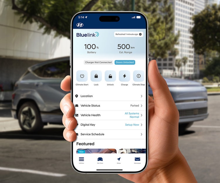 Bluelink&amp;reg; connected vehicle system
