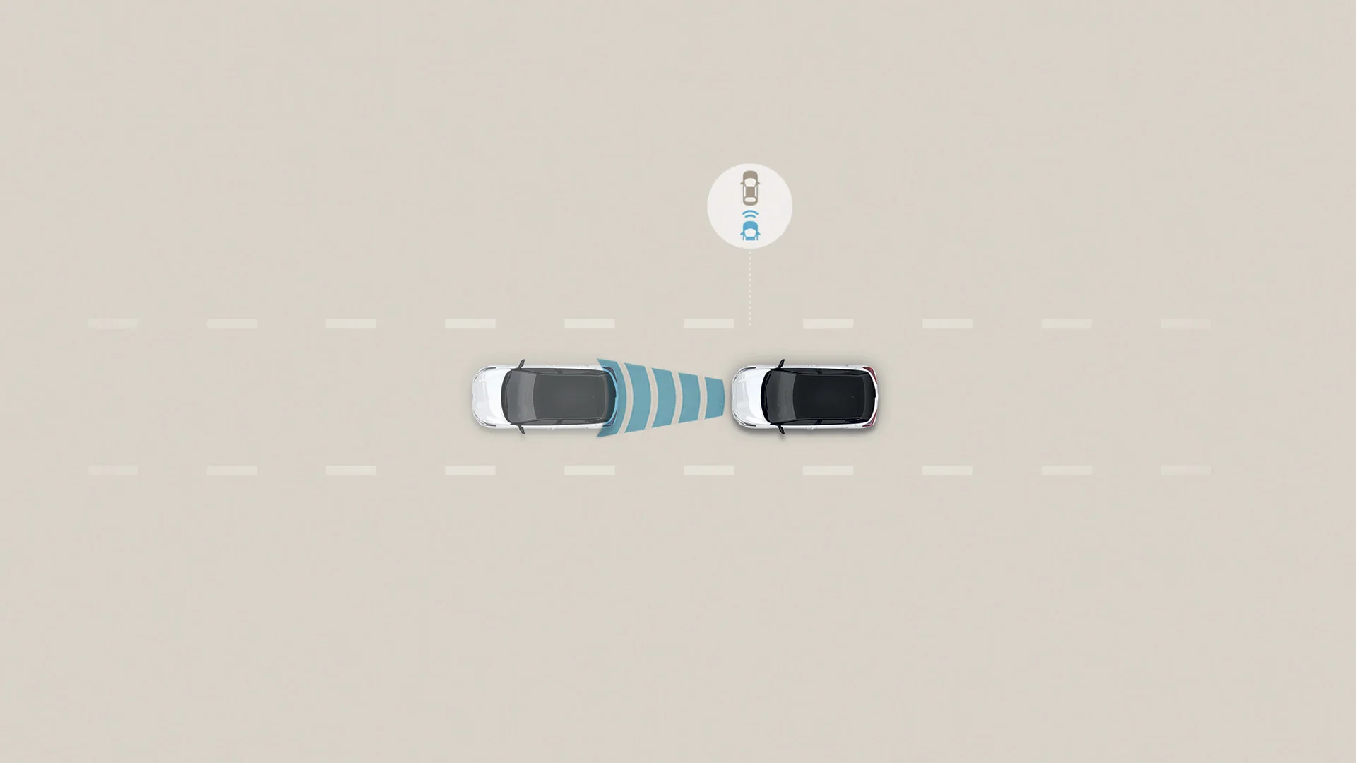A 2027 Hyundai Kona demonstrating its available Smart Cruise Control with Traffic Stop and Go