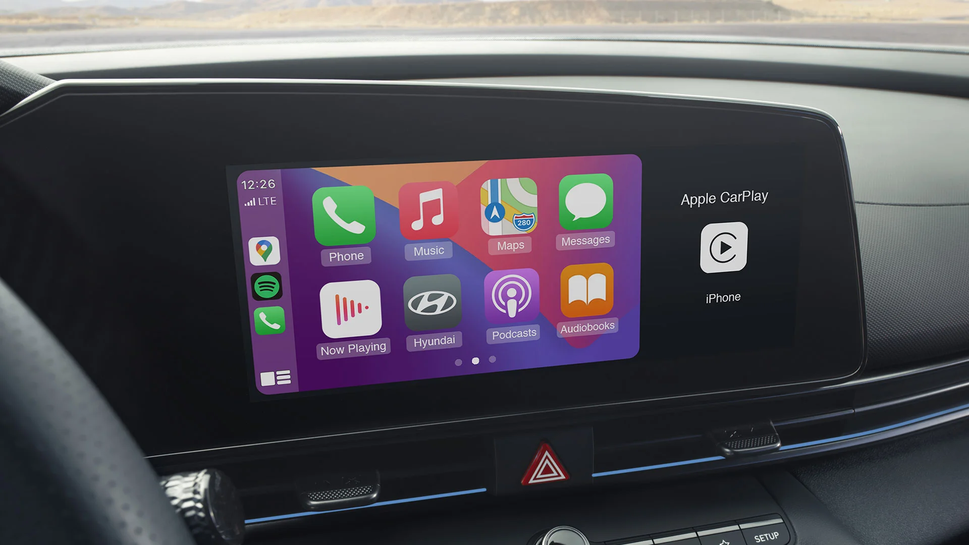The ELANTRA N has been engineered to perform, and that extends to its connected features. With Apple CarPlay™ and Android Auto™ smartphone connectivity, you can seamlessly stream your favourite playlist, use voice commands for text messages and interact with your favourite apps on the 10.25 touch screen.