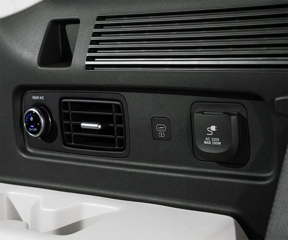 Available 3rd row USB ports (x2)