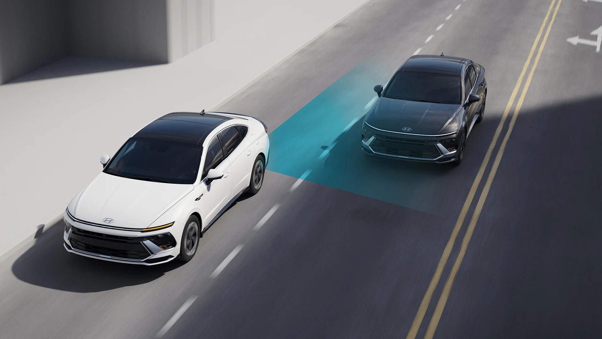 Standard Blind-Spot Collision-Avoidance-Warning not only uses radar to detect when a vehicle is in the driver’s blind spot, but will also help avoid a collision by gently applying brake power on the opposite tire to help deter an unsafe lane change.