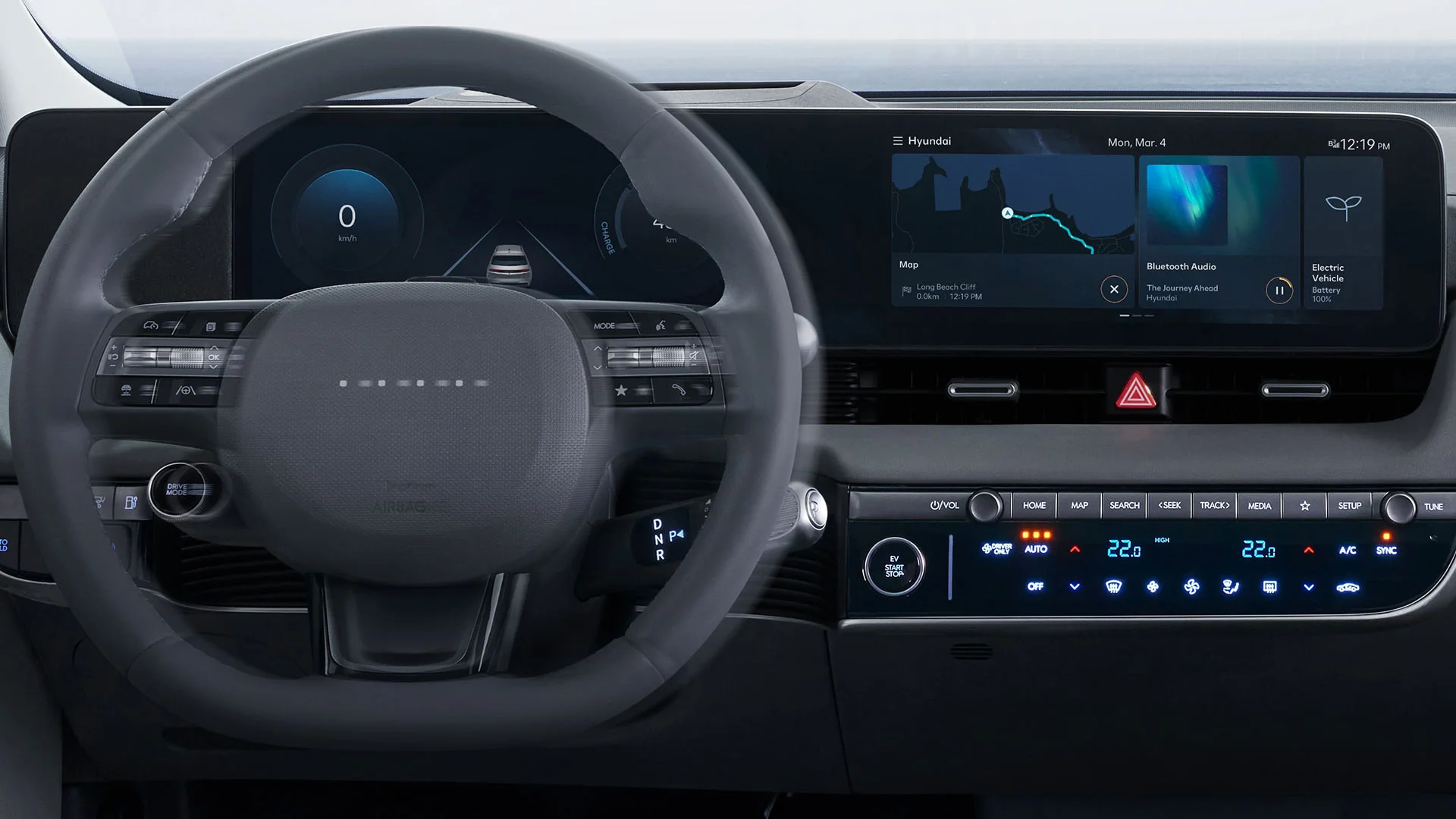Just like your phone, the haptic feedback system vibrates the steering wheel to warn the driver when the system indicates hazardous situations.