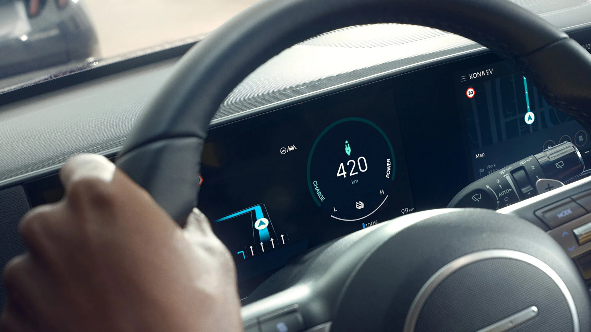 The cockpit gets a futuristic update with a digital cluster that shows all your necessary info and comes with dynamic animations.