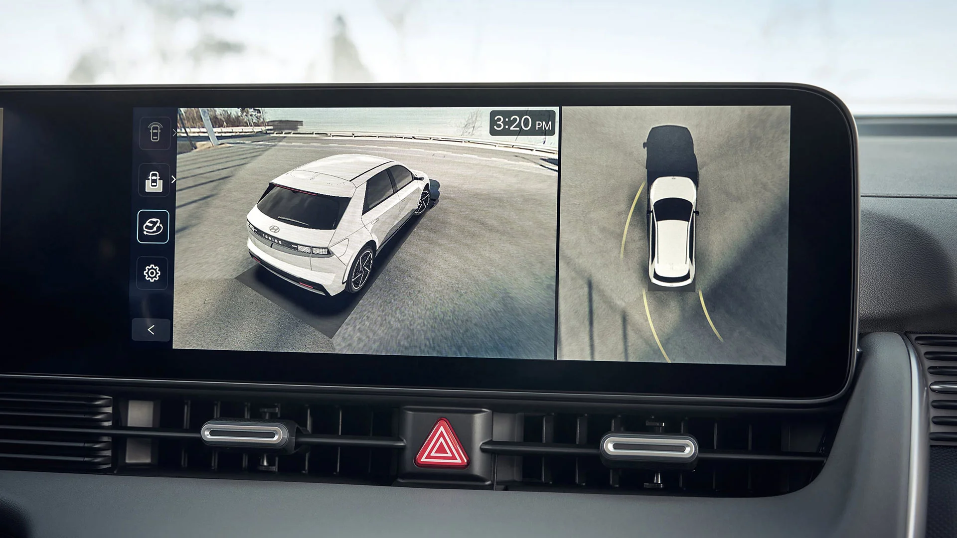 See everything you need with a unique perspective to help you park in and out of those tight spots. 