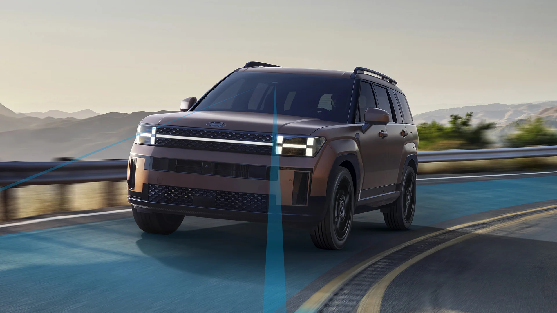 Using the frontview camera to detect lane markers on the road, this standard feature assists the driver’s steering to help keep the vehicle centered inside the lane.