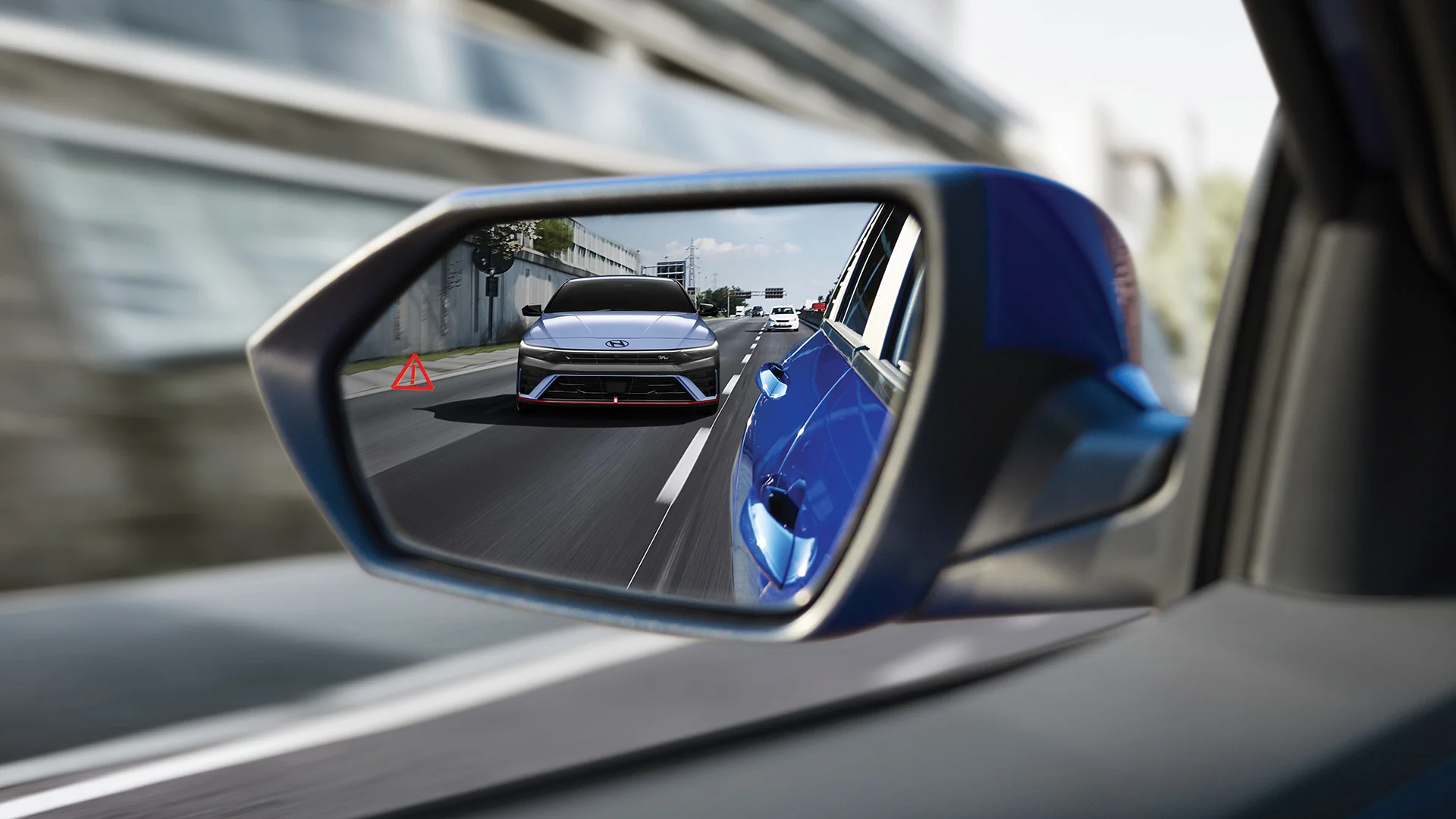 Blind-Spot Collision-Avoidance Assist not only uses radar to detect when a vehicle is in the driver’s blind spot, but will also help avoid a collision by gently applying brake power on the opposite tire to help deter an unsafe lane change.